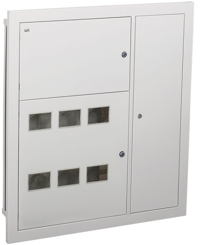 Щит этажный встраеваемый IEK LIGHT ЩЭ-6-Э-L 6кв. (1000х950х110см) с монтажной панелью картинка 